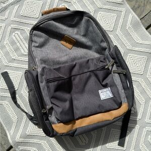 Eddie Bauer Gray and Tan Baby Bag